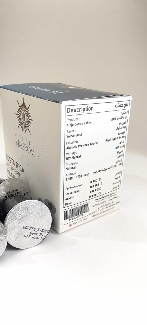 كوستاريكا h17 الهجين فولكان ازول }  16كبسولة حجم ك